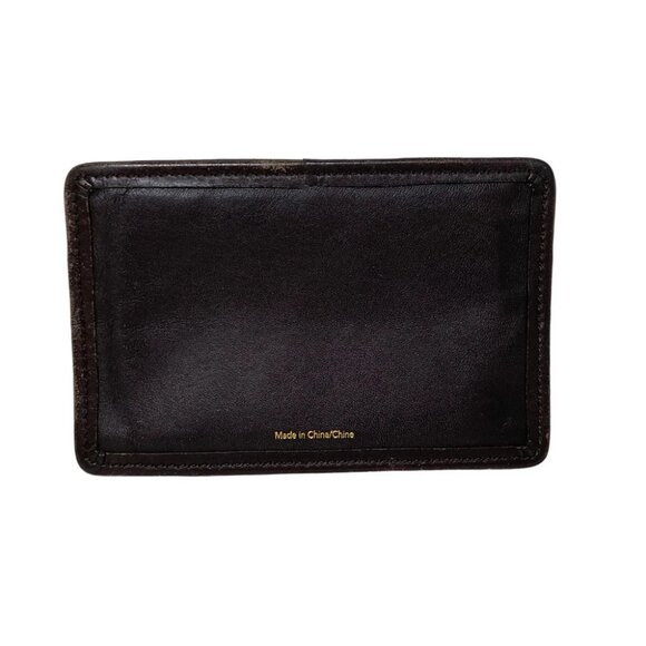 COACH - Dark Brown Leather Accessory Case - Picture 2 of 8